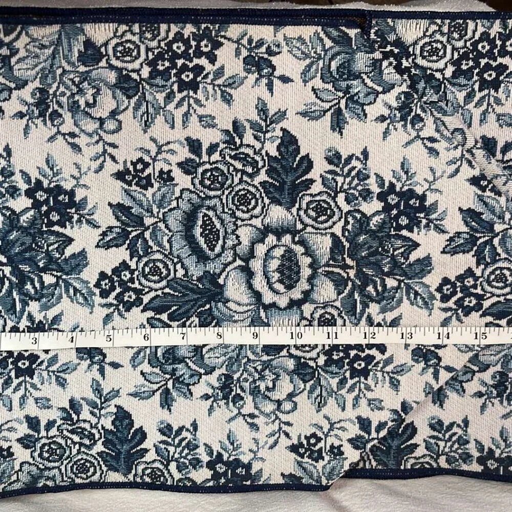 Table Runner 70X13 Blue and White Classic Elegance Fine Dining Quiet Luxury‎